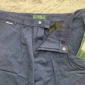 Lauren Ralph Lauren Women's Shorts Navy Blue Bermuda Mid Rise Flat Front 12 NWT